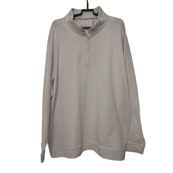 🆕 Walter Hagen P11 Light Gray Heather Quarter-Zip Pullover size  XXL - Picture 2 of 9
